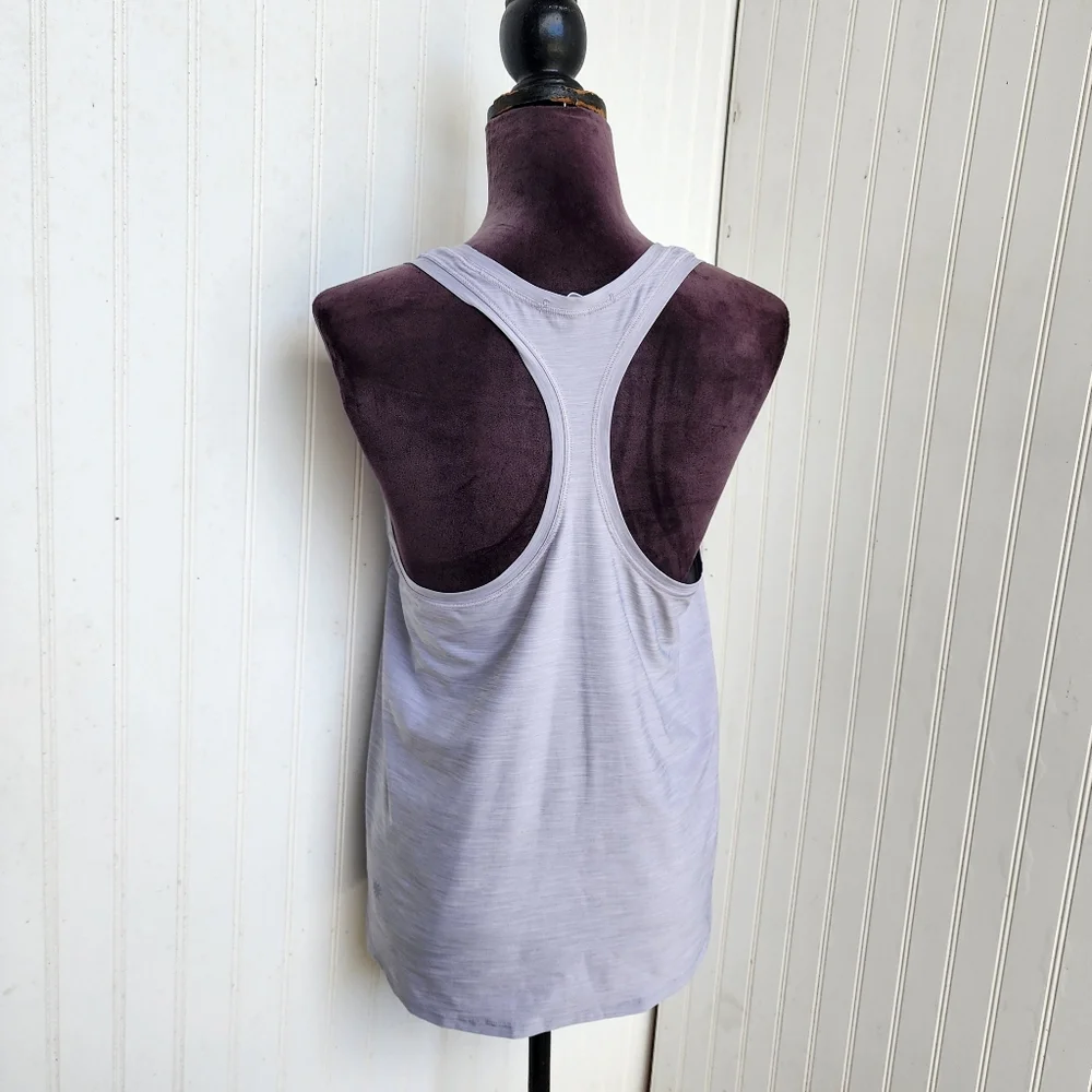 Athleta Tank Womens Tank Top Athletic Racerback Gym Stretch Gray Sz S - Picture 7 of 13